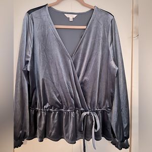 Velvet blouse